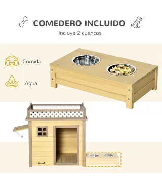 Casa para Perros de Madera