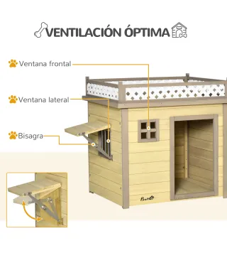 Casa para Perros de Madera