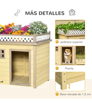Casa para Perros de Madera