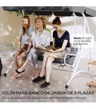 Cojín para Banco con Respaldo