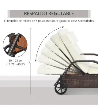 Tumbona de Ratán