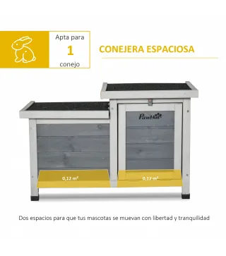 Conejera de Exterior de Madera
