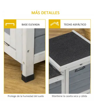 Conejera de Exterior de Madera
