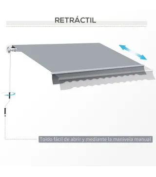 Toldo Manual Retráctil