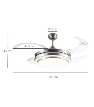 Ventilador de Techo con Luz