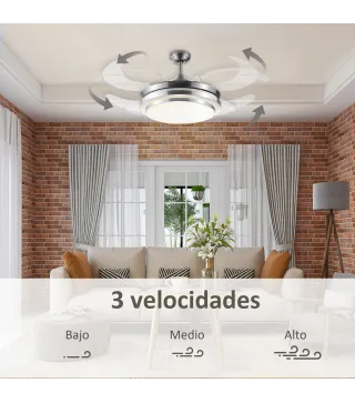 Ventilador de Techo con Luz