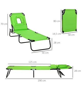 Tumbona Plegable