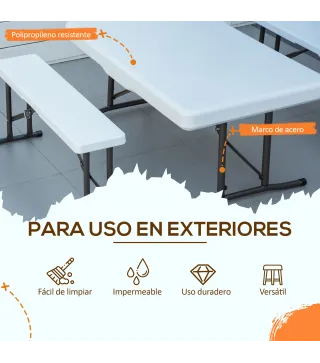 Mesa y Bancos