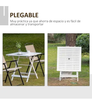 Mesa de Jardín Plegable