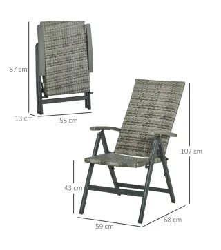Silla Plegable Ratán