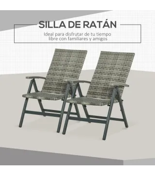 Silla Plegable Ratán