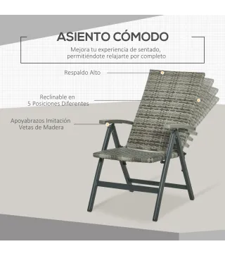 Silla Plegable Ratán