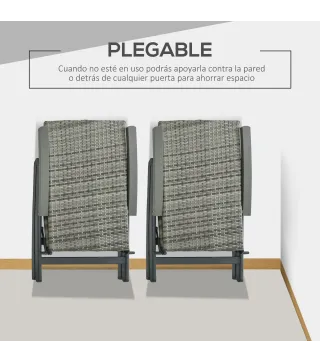 Silla Plegable Ratán
