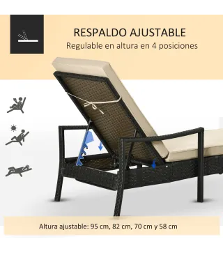 Tumbona de Ratán