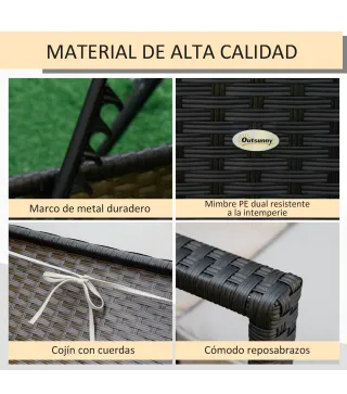 Tumbona de Ratán