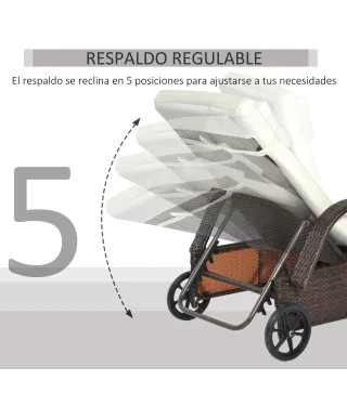 Tumbona de Ratán