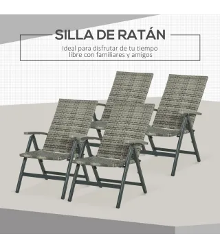 Silla Plegable Ratán