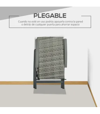 Silla Plegable Ratán
