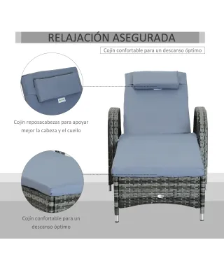 Tumbona de Ratán
