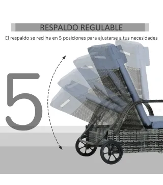 Tumbona de Ratán