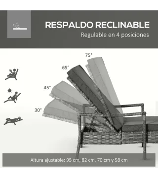Tumbona de Ratán