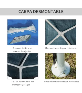 Carpa Desmontable para Jardín