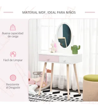 Tocador Infantil de Madera