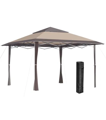 Cenador Plegable con Doble Techo