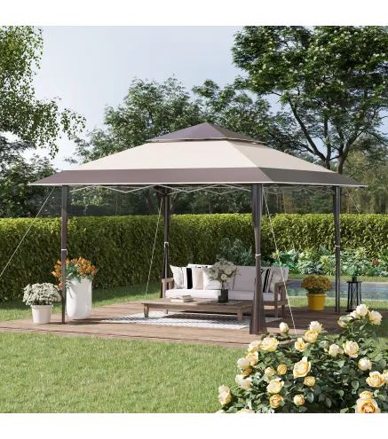 Cenador Plegable con Doble Techo