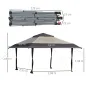 Cenador Plegable con Doble Techo