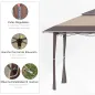 Cenador Plegable con Doble Techo