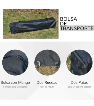 Cenador Plegable con Doble Techo