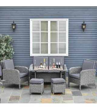 Conjunto de Muebles de Ratán
