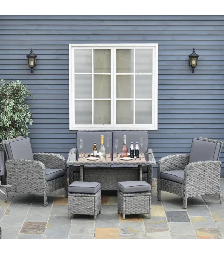 Conjunto de Muebles de Ratán
