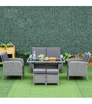 Conjunto de Muebles de Ratán