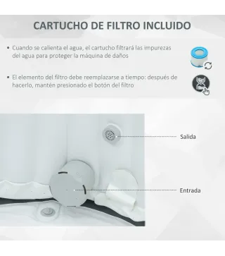 Spa Hinchable Piscina de hidromasaje