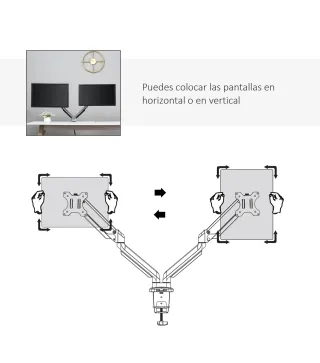 Soporte Monitor Doble