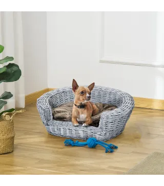 Cama para Perros de Mimbre