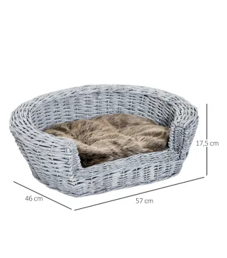 Cama para Perros de Mimbre