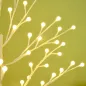 Árbol Sintético con 120 Luces LED IP44 con Brillo Ajustable Decoración para Interiores 20x20x150 cm Blanco