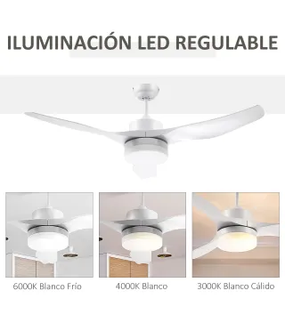 Ventilador de Techo con Luz