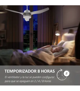 Ventilador de Techo con Luz