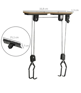 Elevador para Bicicleta al Techo