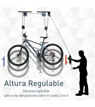 Elevador para Bicicleta al Techo