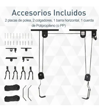 Elevador para Bicicleta al Techo