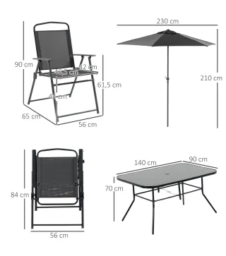 Conjunto de Muebles para Jardín