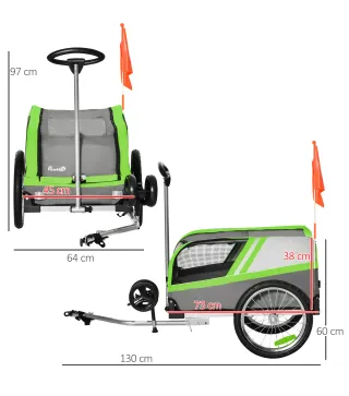 Remolque de Bicicleta para Perros