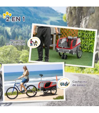 Remolque de Bicicleta para Perros