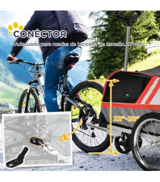 Remolque de Bicicleta para Perros