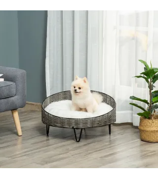 Cama para Perros de Mimbre